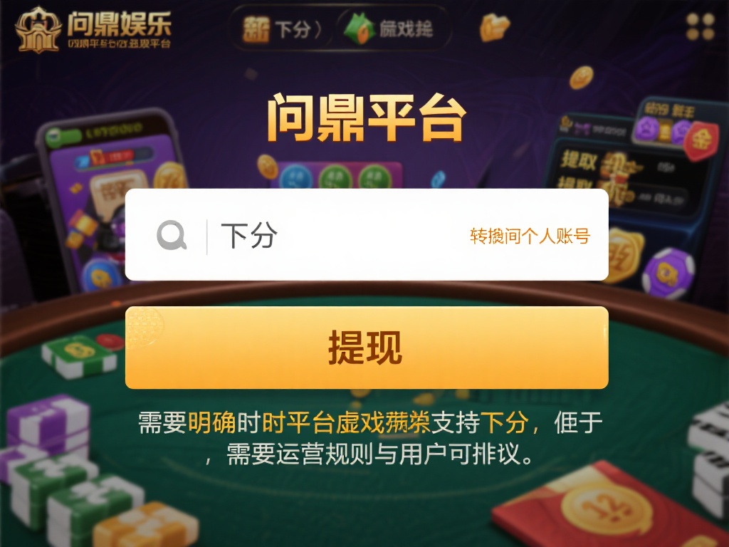 问鼎娱乐能下分嘛?详解平台提现规则与操作流程 (问鼎娱乐能下分吗?平台提现规则与操作流程详解) 对于新手玩家来说,“下分”通常指的是将账户内的虚拟